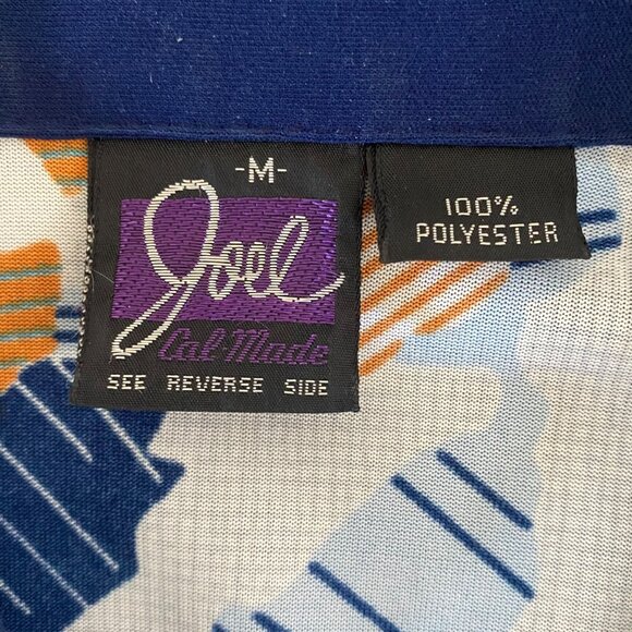Vintage Joel California Abstract Retro Disco Button-Up Shirt Men's Medium Rare - Picture 9 of 11
